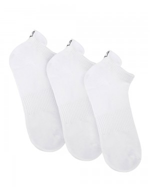 Naked Wolfe 3 Pack Mens Egyptian Cotton Ankle Socks White Socks | 5238-AOBQK