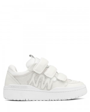 Naked Wolfe Atlanta Leather White Sneakers | 1069-KNEGO