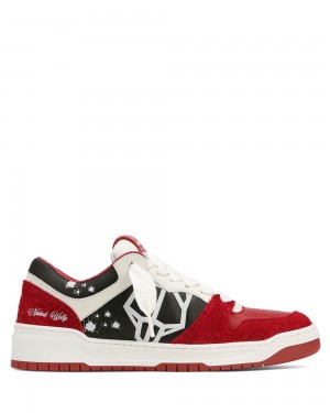 Naked Wolfe CM-00 Red Sneakers | 6045-GOMSX