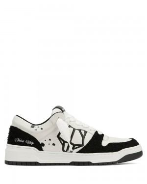 Naked Wolfe CM-00 White/Black Sneakers | 3642-ZWLCP