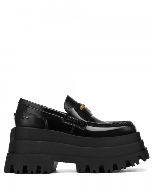 Naked Wolfe Delusion Black Box Loafers | 0728-XLTDE