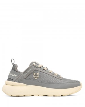 Naked Wolfe Drip Grey Nylon Sneakers | 6391-FIAVR