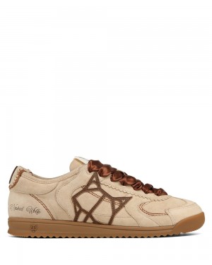 Naked Wolfe Exposure Suede Off White Sneakers | 4268-HXYAO