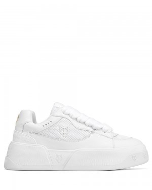 Naked Wolfe Kosa Signature White Sneakers | 4015-RJGYL