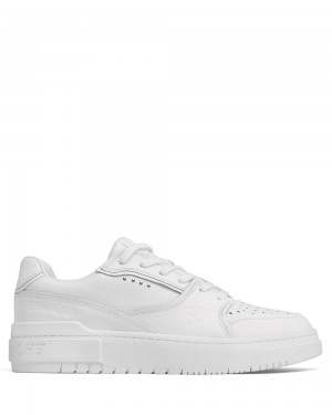 Naked Wolfe NW-01 Triple White Leather Sneakers | 1689-CYZIF