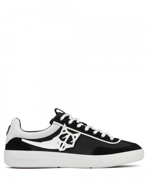 Naked Wolfe Palm Black Nylon Sneakers | 0617-GUIRB