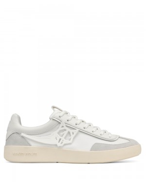 Naked Wolfe Palm White Nylon Sneakers | 7219-XNSHY