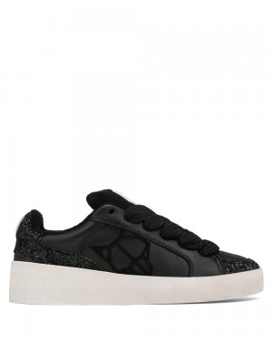 Naked Wolfe Ram Black Sneakers | 7462-JKOHI