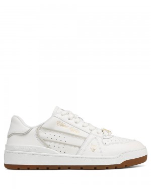 Naked Wolfe Strand White Leather Sneakers | 4375-RHAYJ