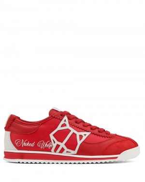 Naked Wolfe Vital Red Sneakers | 4958-EIOVR