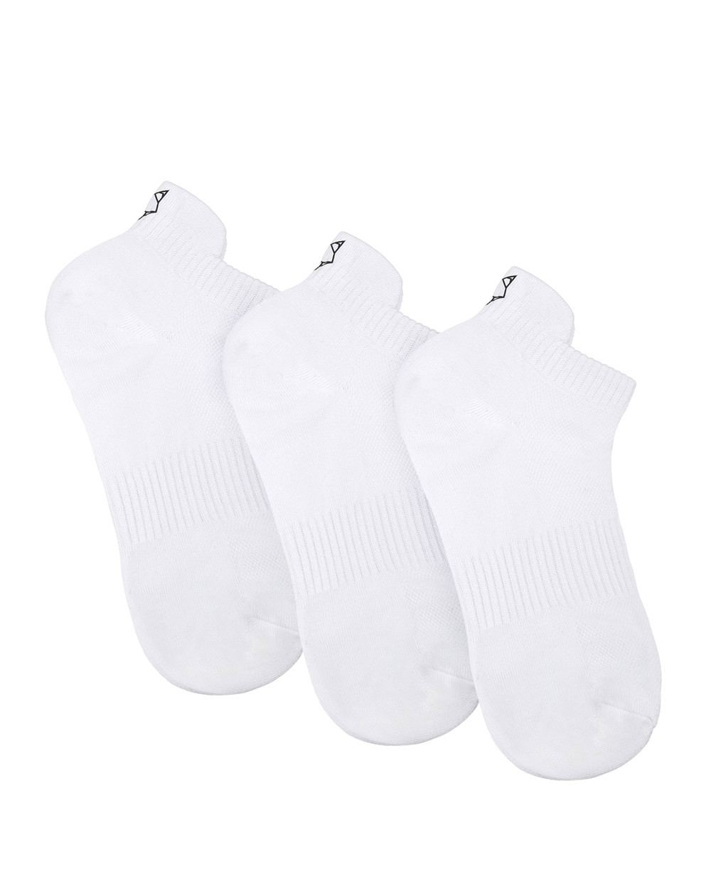 Naked Wolfe 3 Pack Womens Egyptian Cotton Ankle Socks White Socks | 0437-LHRVG