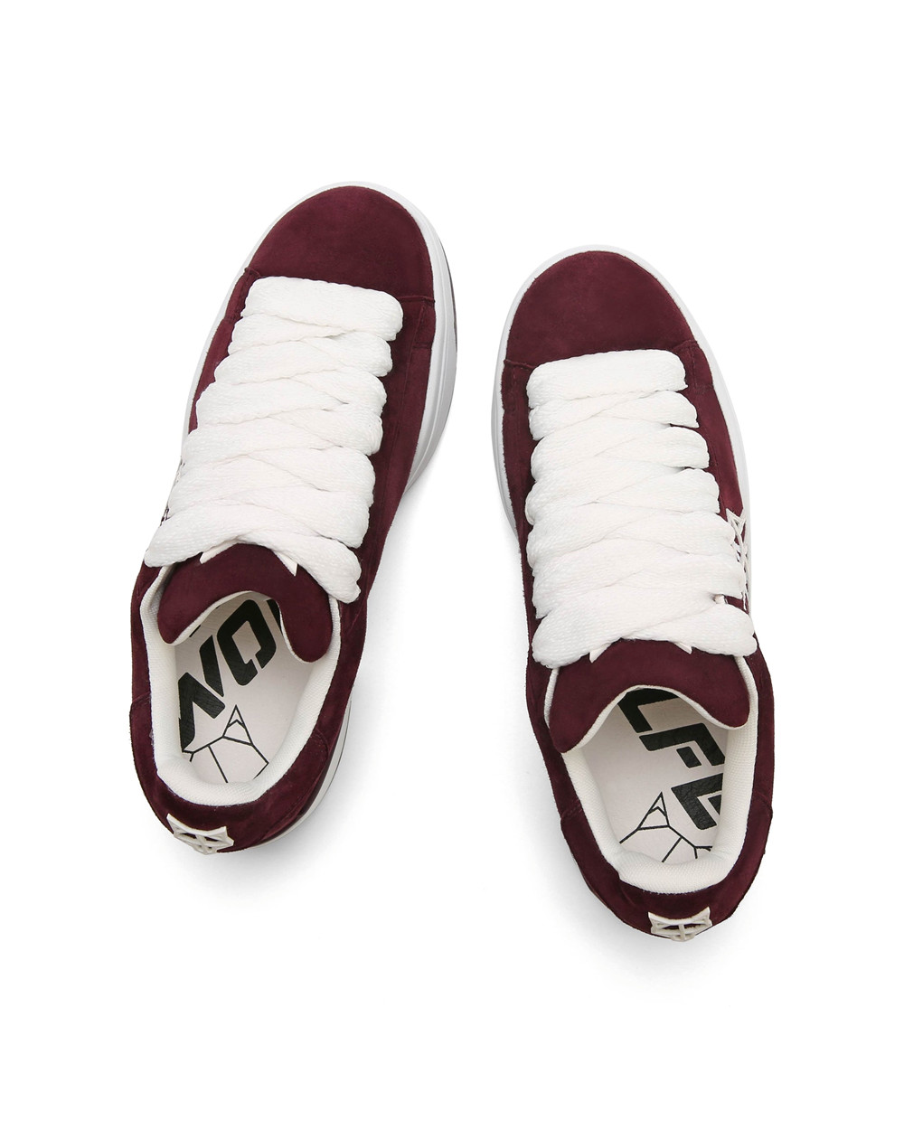 Naked Wolfe Archive Burgundy Suede Sneakers | 3891-FUEYK