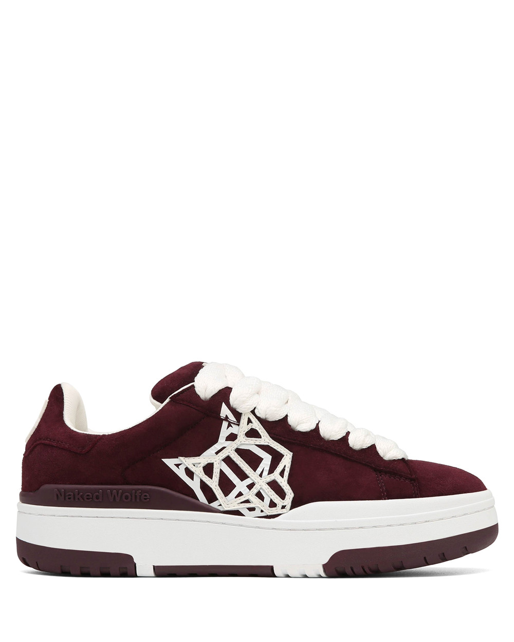 Naked Wolfe Archive Burgundy Suede Sneakers | 3891-FUEYK