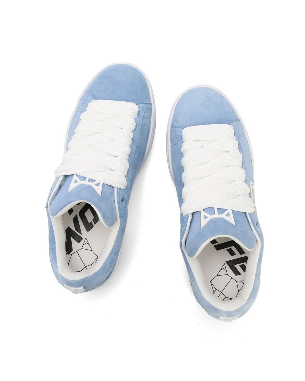 Naked Wolfe Archive Kid Suede Blue Sneakers | 7284-DGIXZ