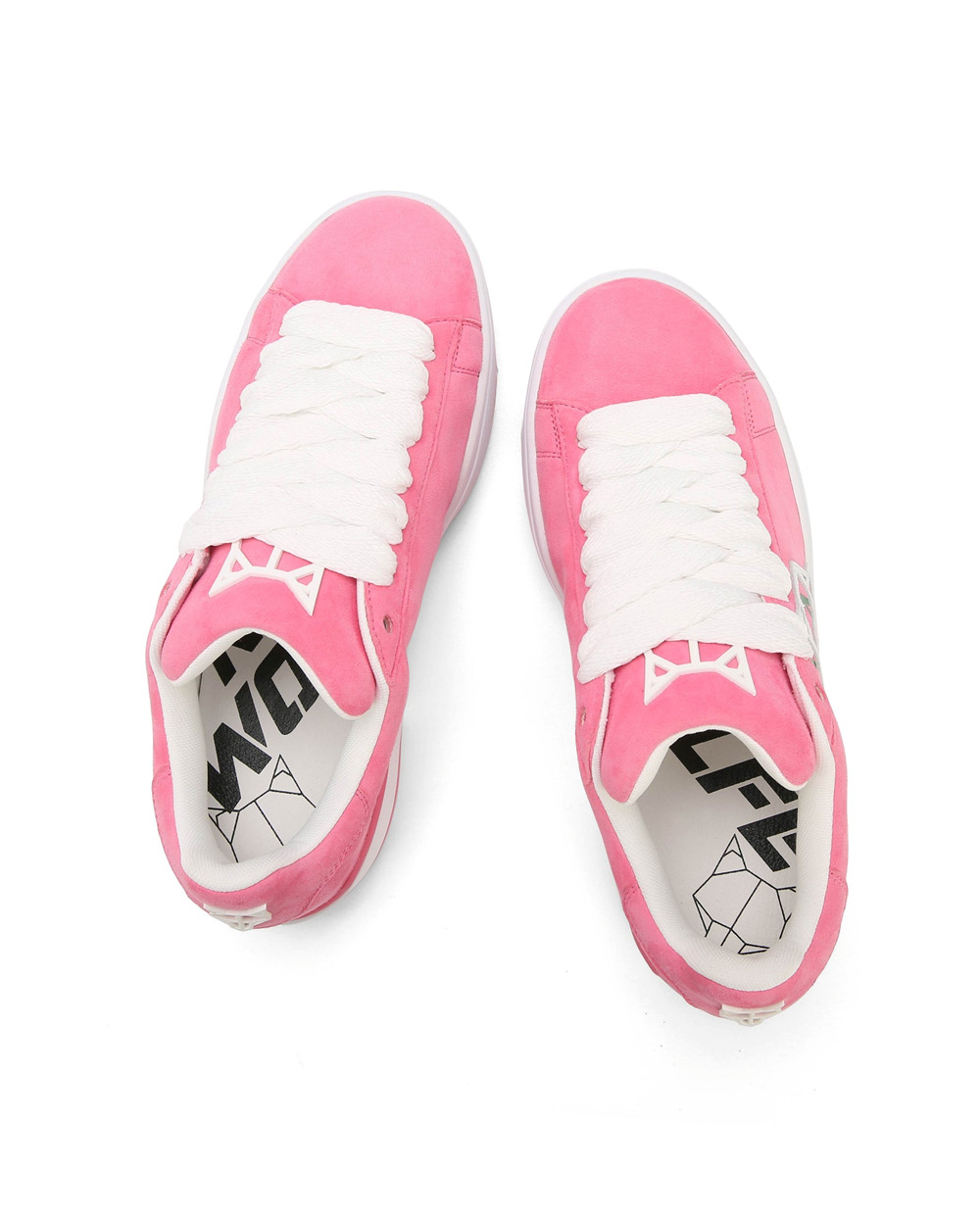 Naked Wolfe Archive Kid Suede Pink Sneakers | 3061-BHINY