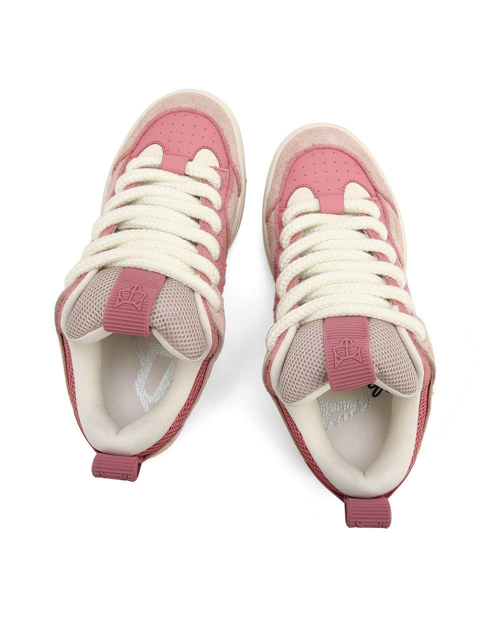 Naked Wolfe Area Genysis Leather/Mesh/Suede Peach Sneakers | 2157-VFKZL