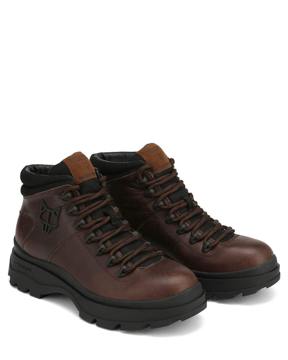 Naked Wolfe Aspire Brown Leather Boots | 3147-QKBFD