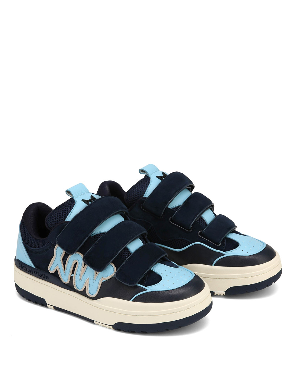 Naked Wolfe Atlanta Suede/Leather/Mesh Blue Sneakers | 8769-ODJUL