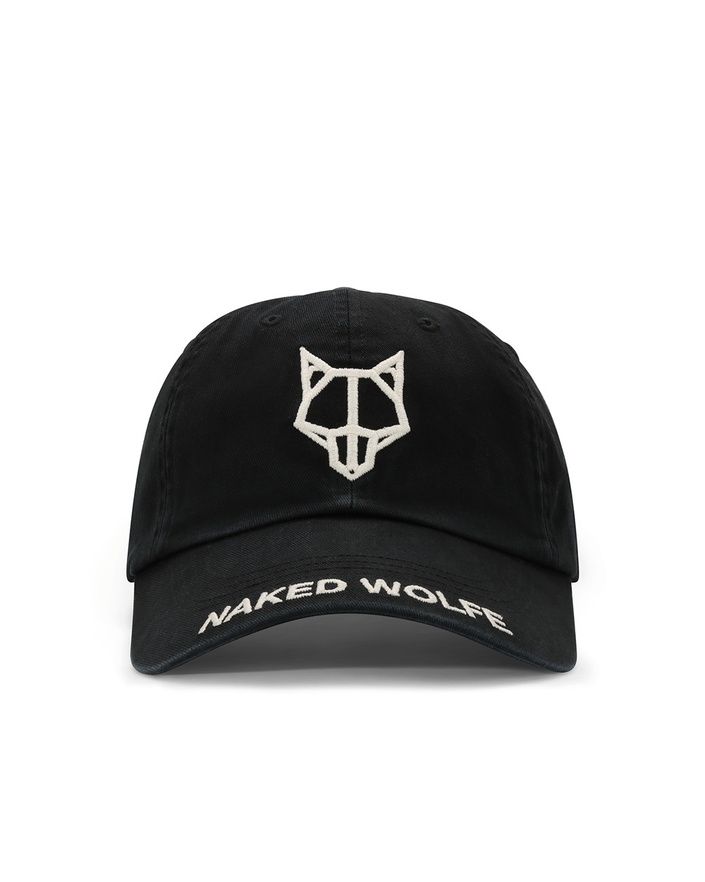 Naked Wolfe Baseball Cap Pure Black Caps | 8312-DKPYX