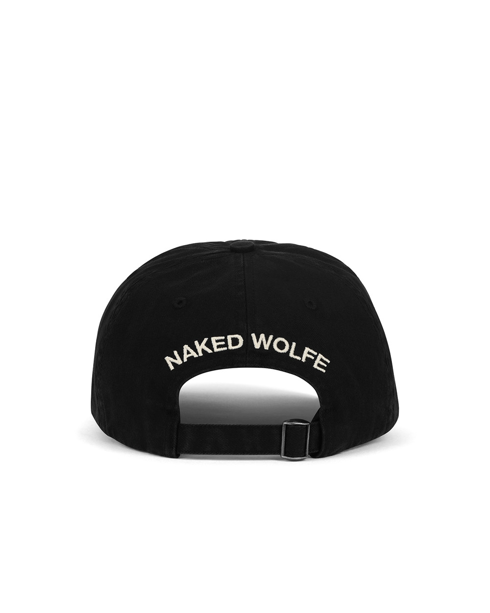 Naked Wolfe Baseball Cap Pure Black Festival Season | 2739-VRJTO