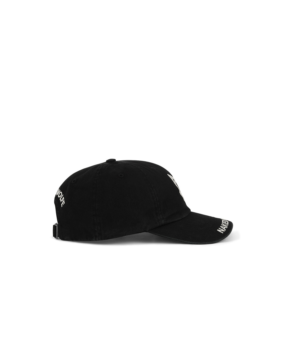 Naked Wolfe Baseball Cap Pure Black Festival Season | 2739-VRJTO