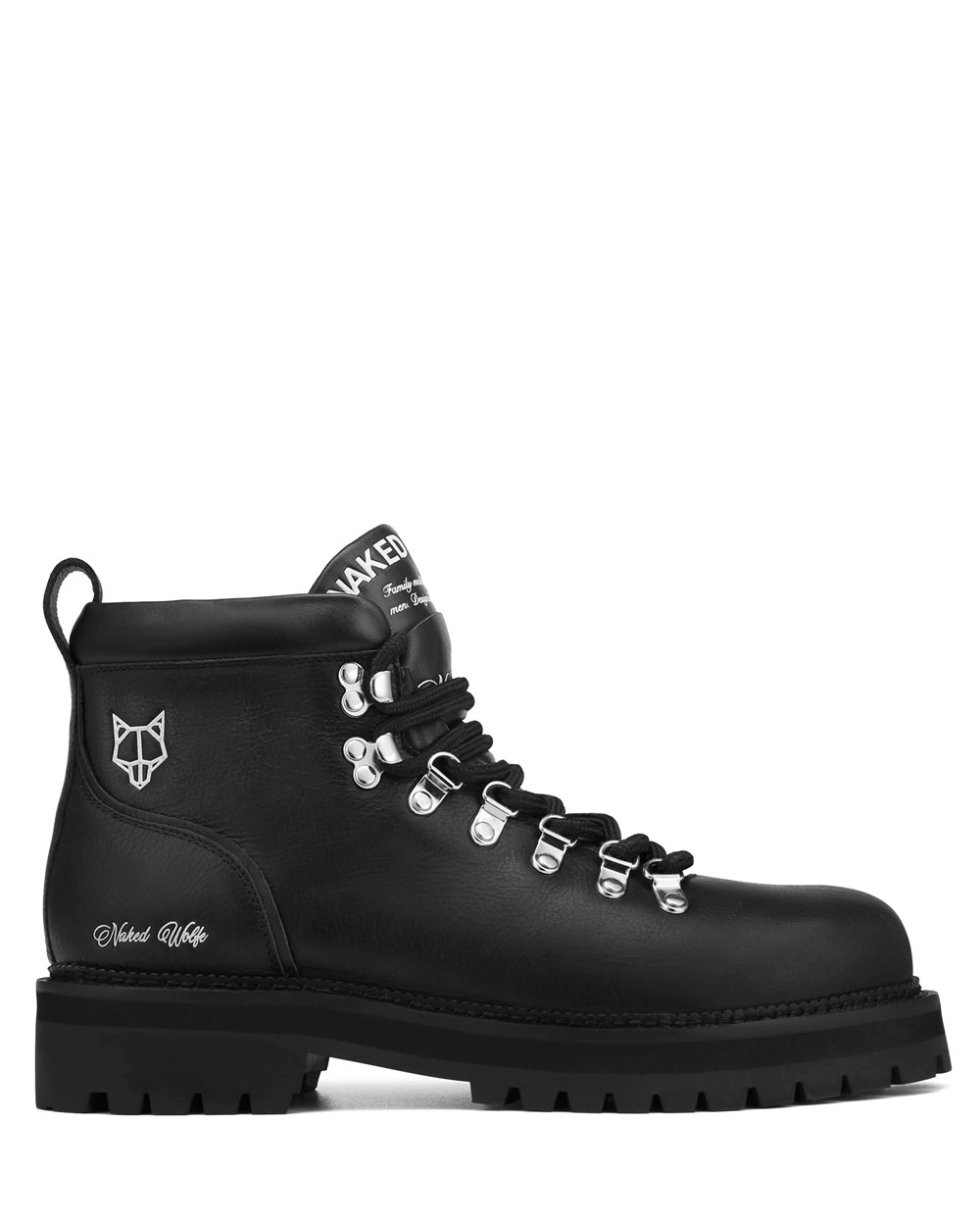 Naked Wolfe Bear Black Leather Boots | 6524-TRWIF