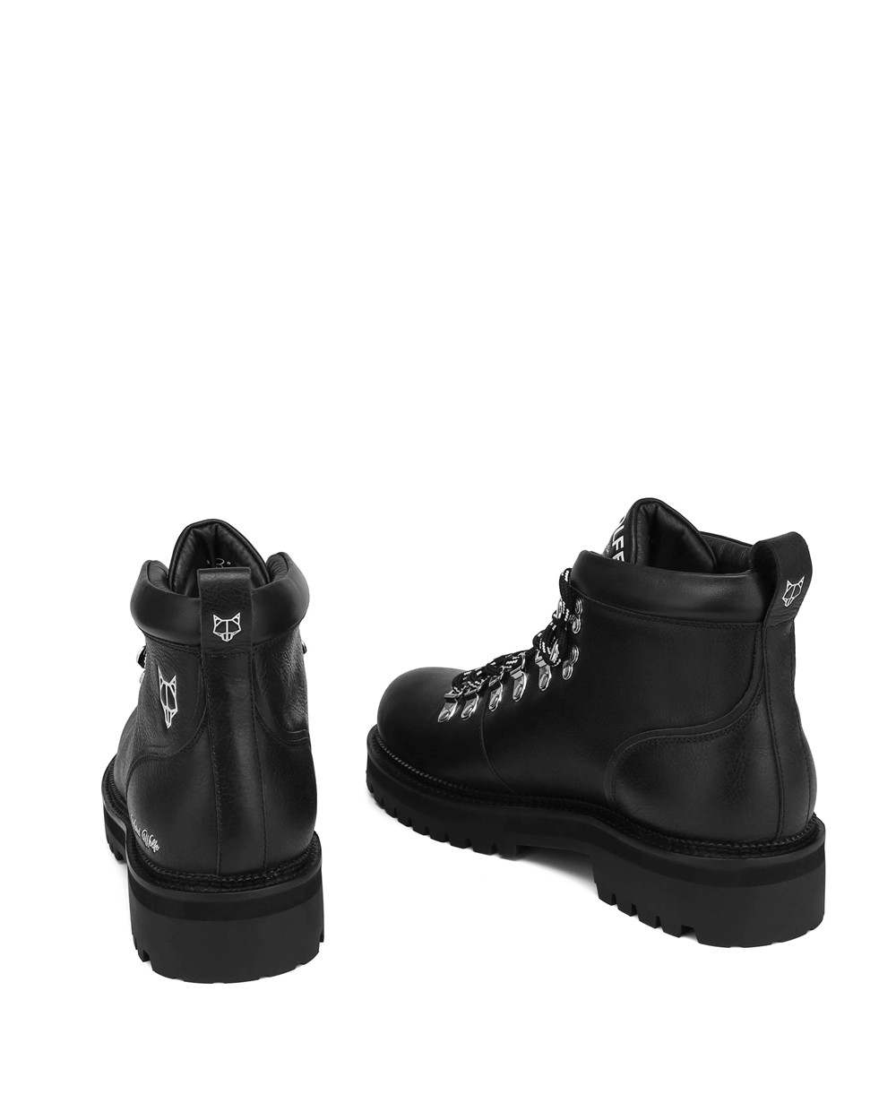 Naked Wolfe Bear Black Leather Boots | 6524-TRWIF