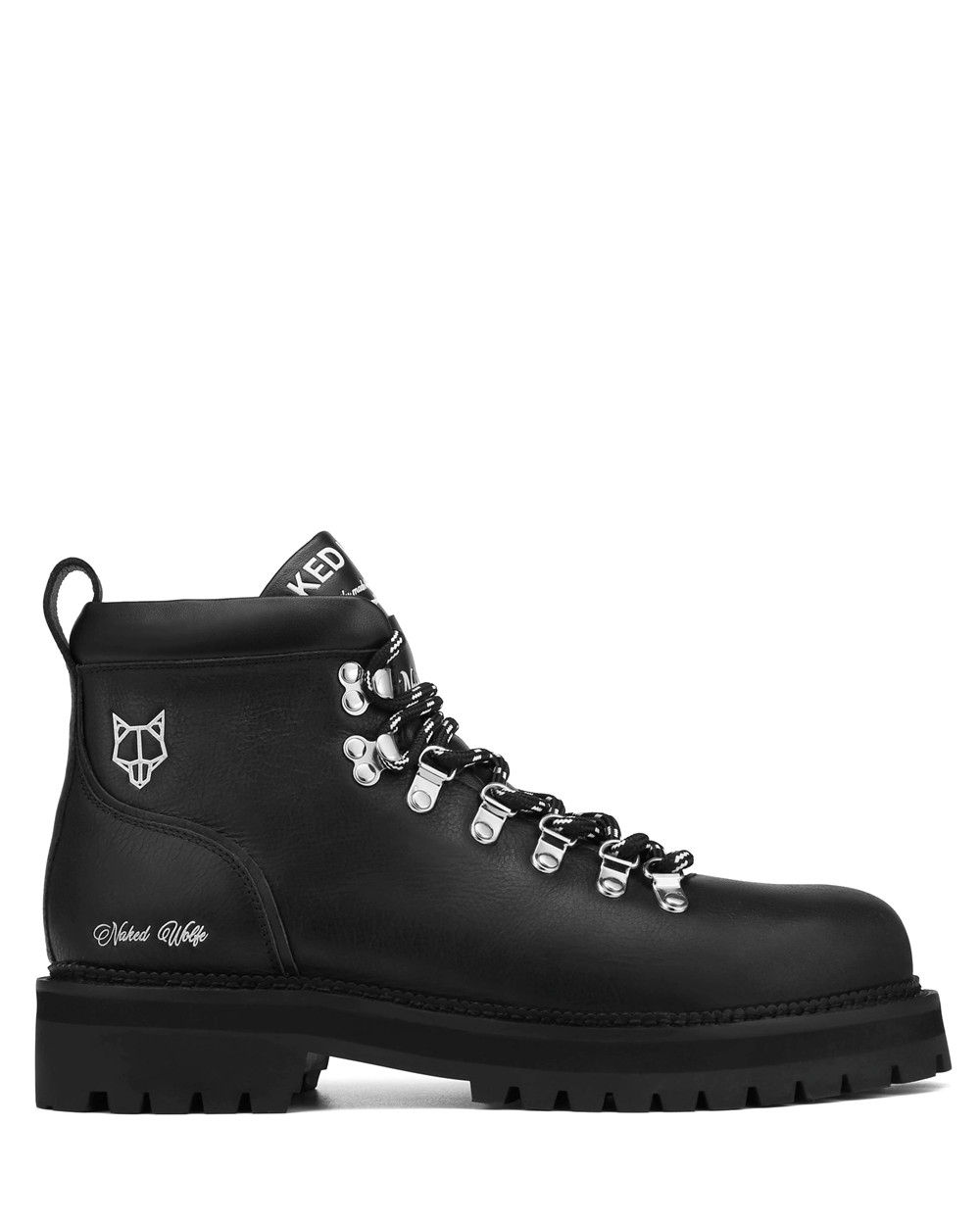 Naked Wolfe Bear Black Leather Boots | 6524-TRWIF