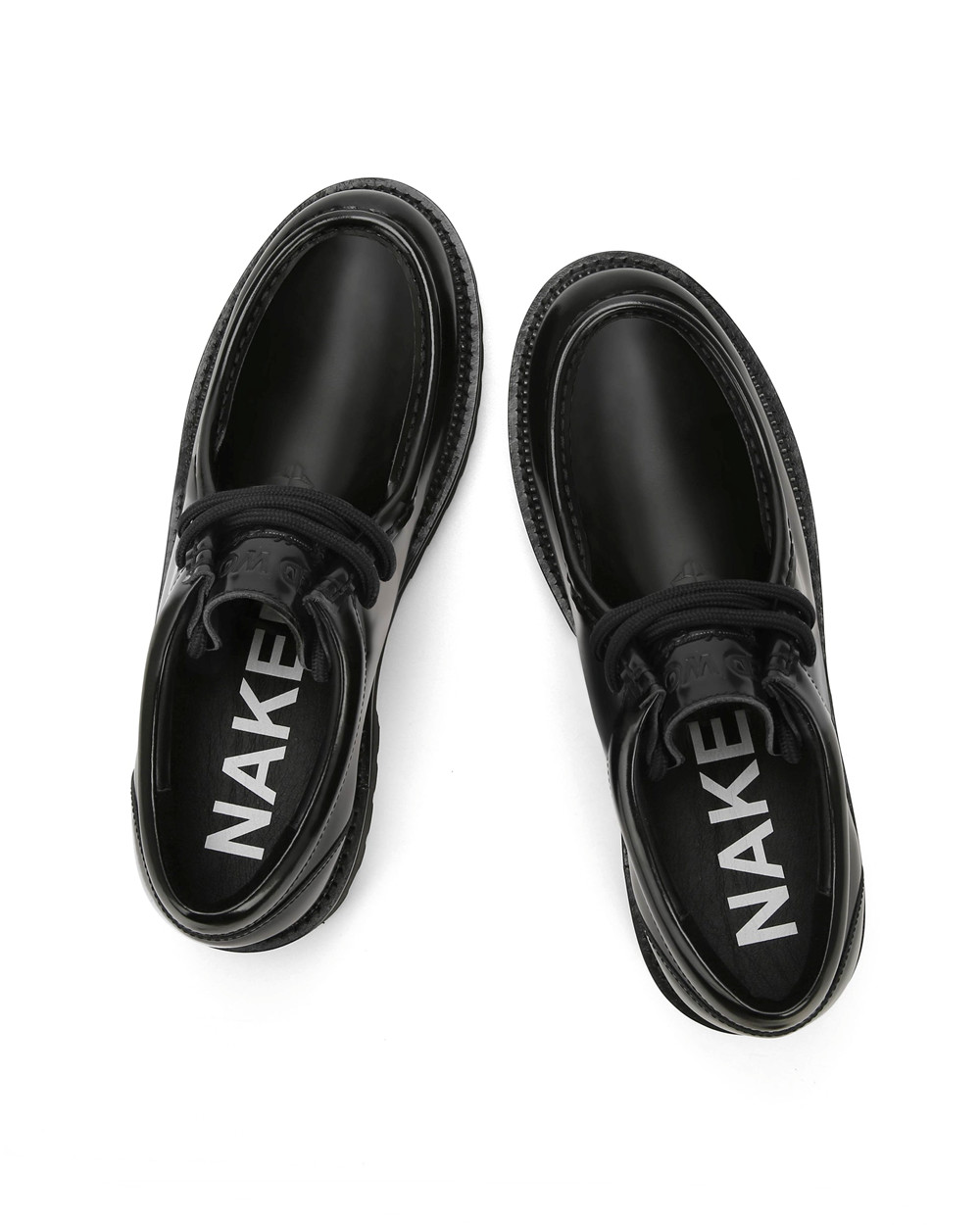 Naked Wolfe Beat Box Leather Black Loafers | 5247-PSQDF