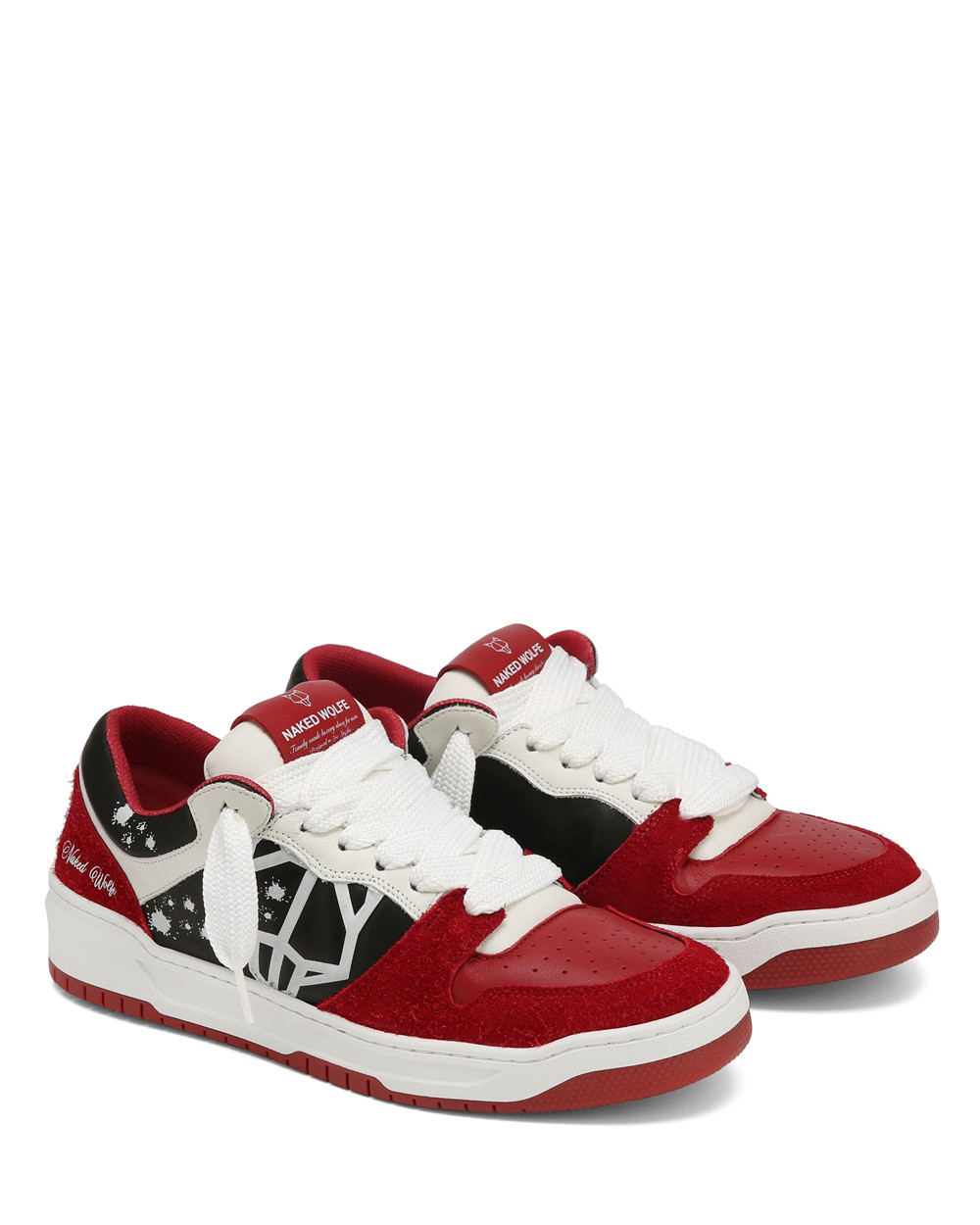 Naked Wolfe CM-00 Red Sneakers | 6045-GOMSX