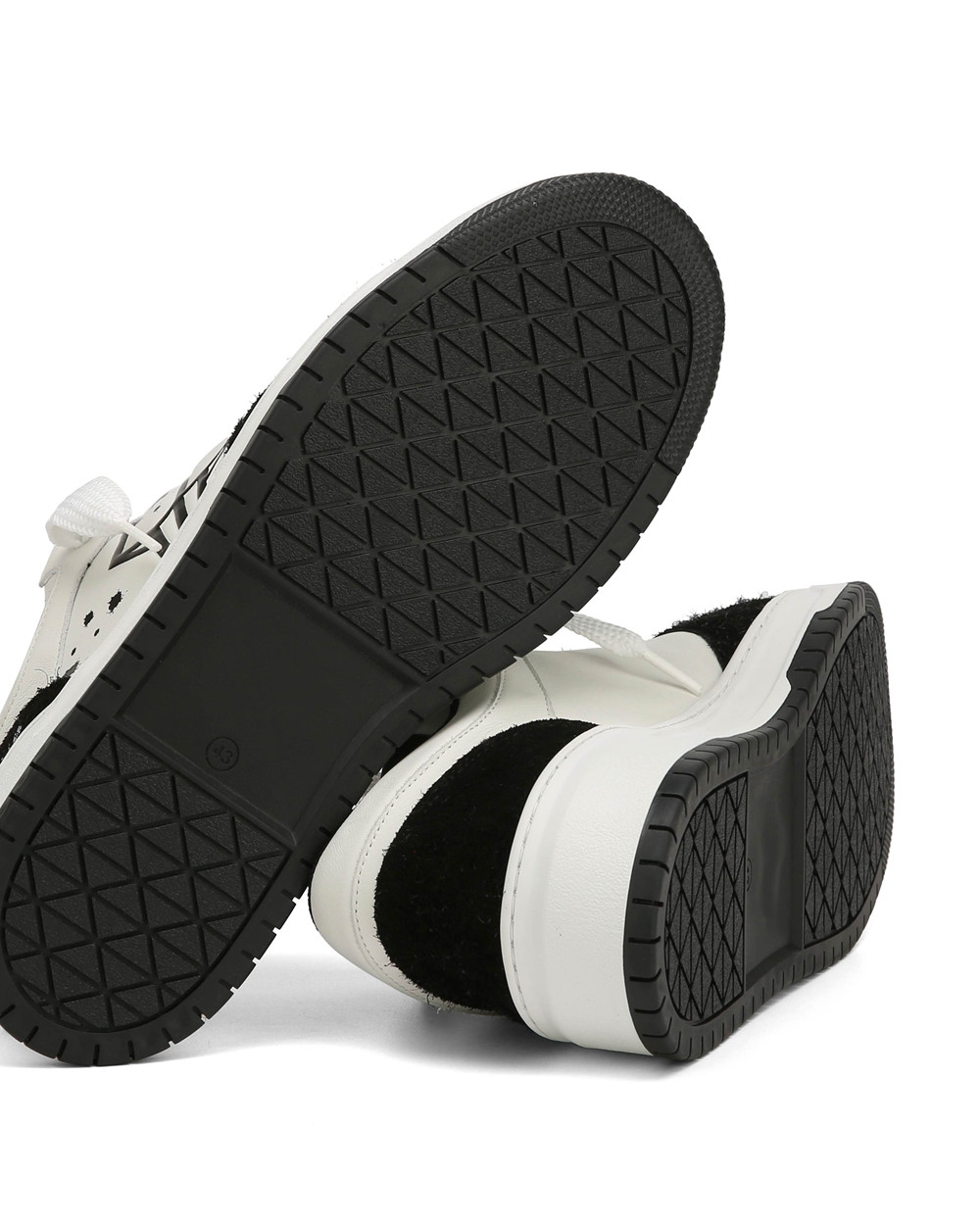 Naked Wolfe CM-00 White/Black Sneakers | 3642-ZWLCP