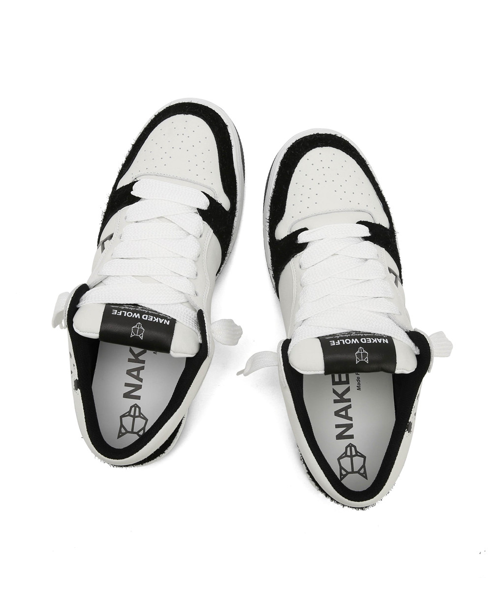 Naked Wolfe CM-00 White/Black Sneakers | 3642-ZWLCP