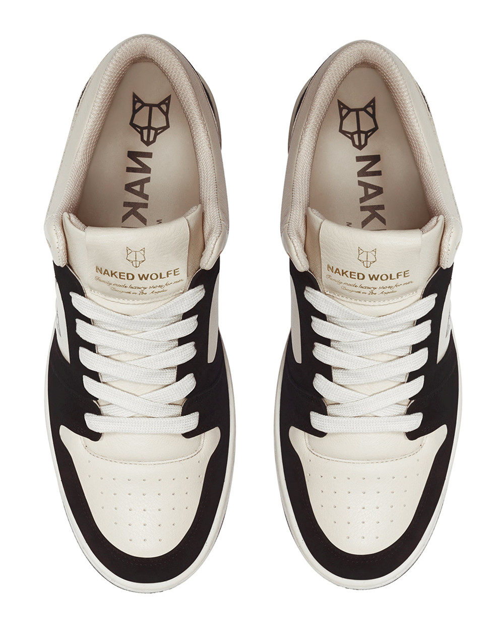 Naked Wolfe CM-01 Bone/Black Sneakers | 9785-JROAK