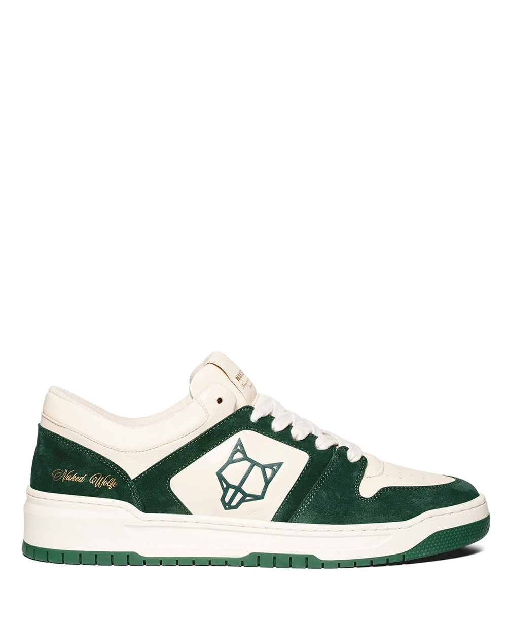 Naked Wolfe CM-01 Bone/Green Sneakers | 0674-NASOB