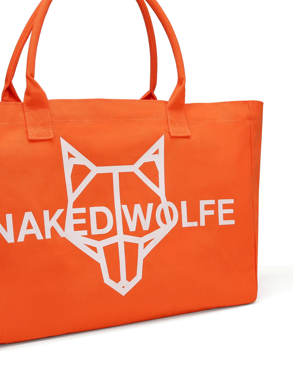 Naked Wolfe Canvas Tote Bag Orange Tote Bag | 9730-UFLMA