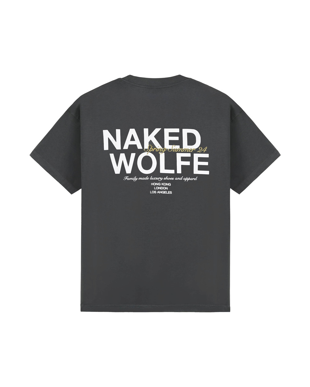 Naked Wolfe Classic T-Shirt Dark Grey T-Shirt | 6325-SLAZF