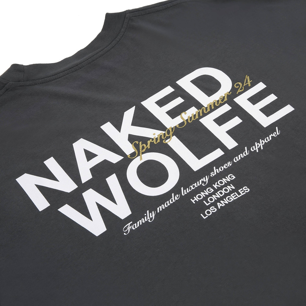 Naked Wolfe Classic T-Shirt Dark Grey T-Shirt | 6325-SLAZF