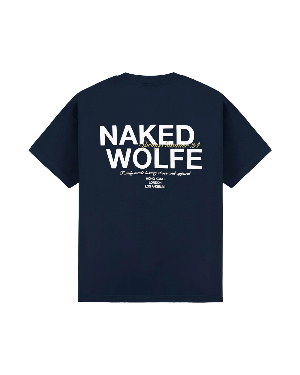 Naked Wolfe Classic T-Shirt Navy T-Shirt | 2136-KYNQJ