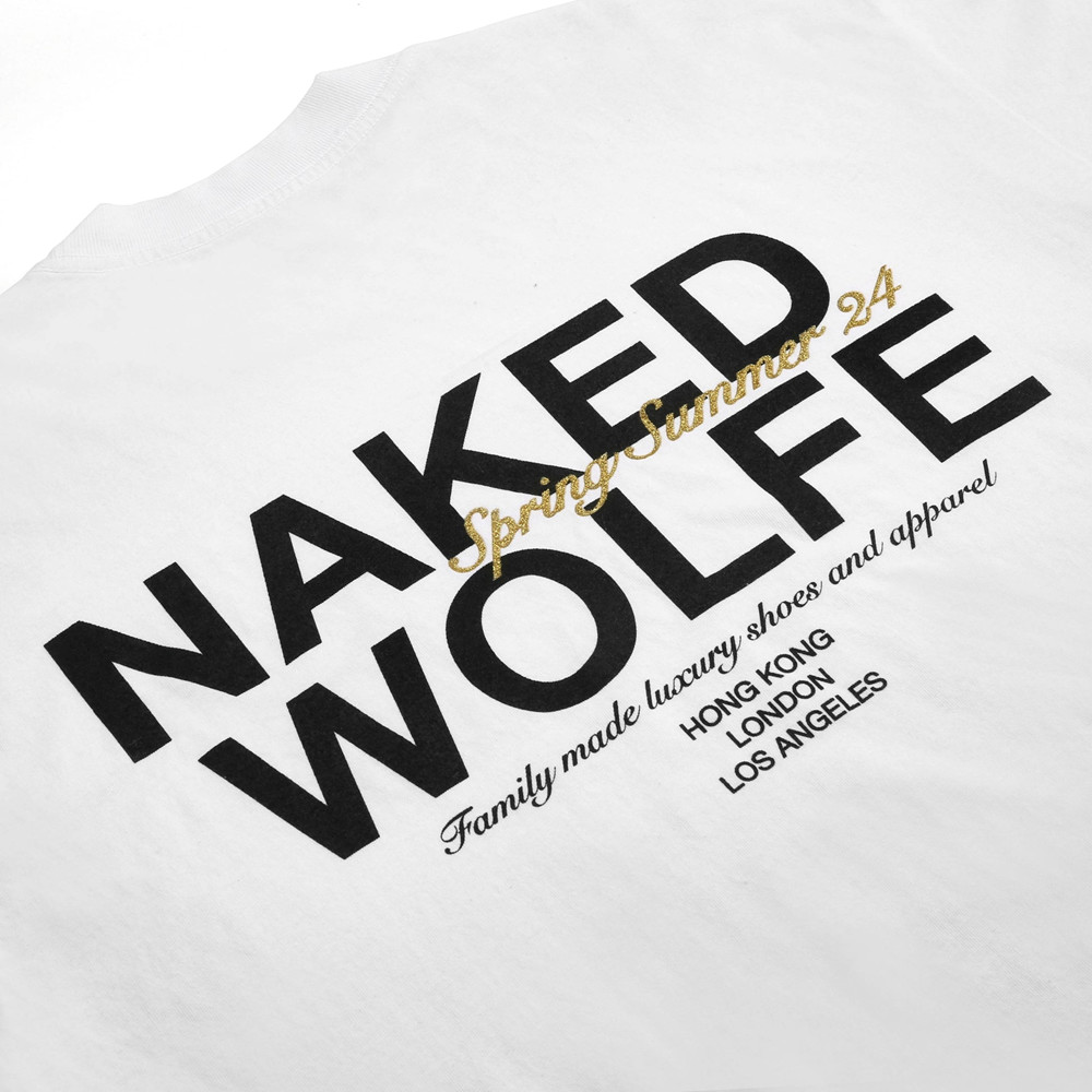 Naked Wolfe Classic T-Shirt White T-Shirt | 4157-DEFNG