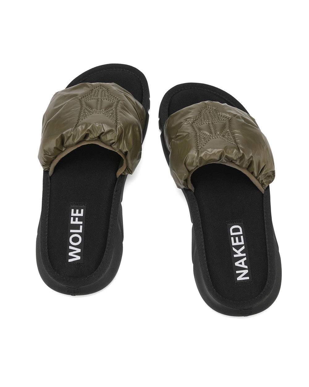 Naked Wolfe Coasting Khaki Slides | 8192-STUOZ