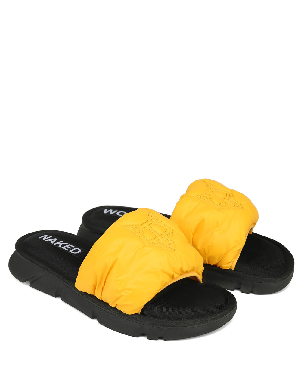 Naked Wolfe Coasting Yellow Slides | 7198-GCQAS