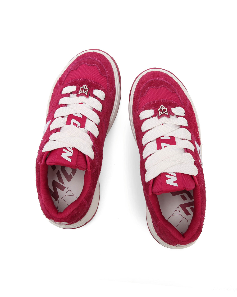 Naked Wolfe Crash Cow Suede Raspberry Sneakers | 7164-ABECP