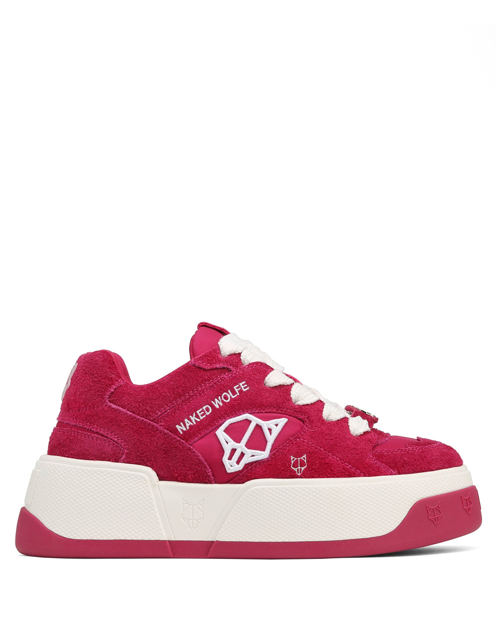 Naked Wolfe Crash Cow Suede Raspberry Sneakers | 7164-ABECP