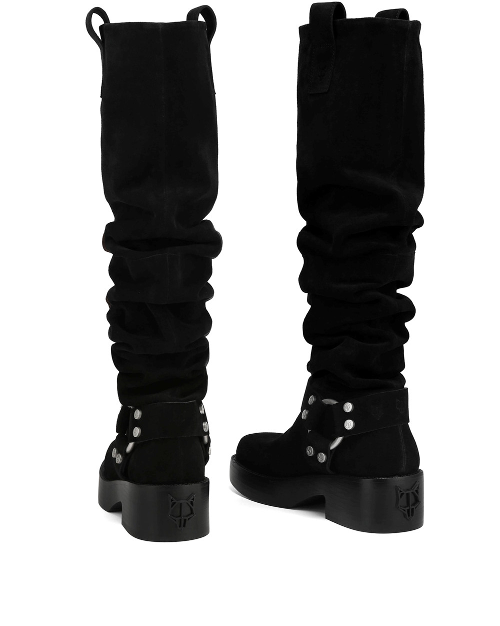 Naked Wolfe Crook Black Suede Boots | 8934-ZMSVG