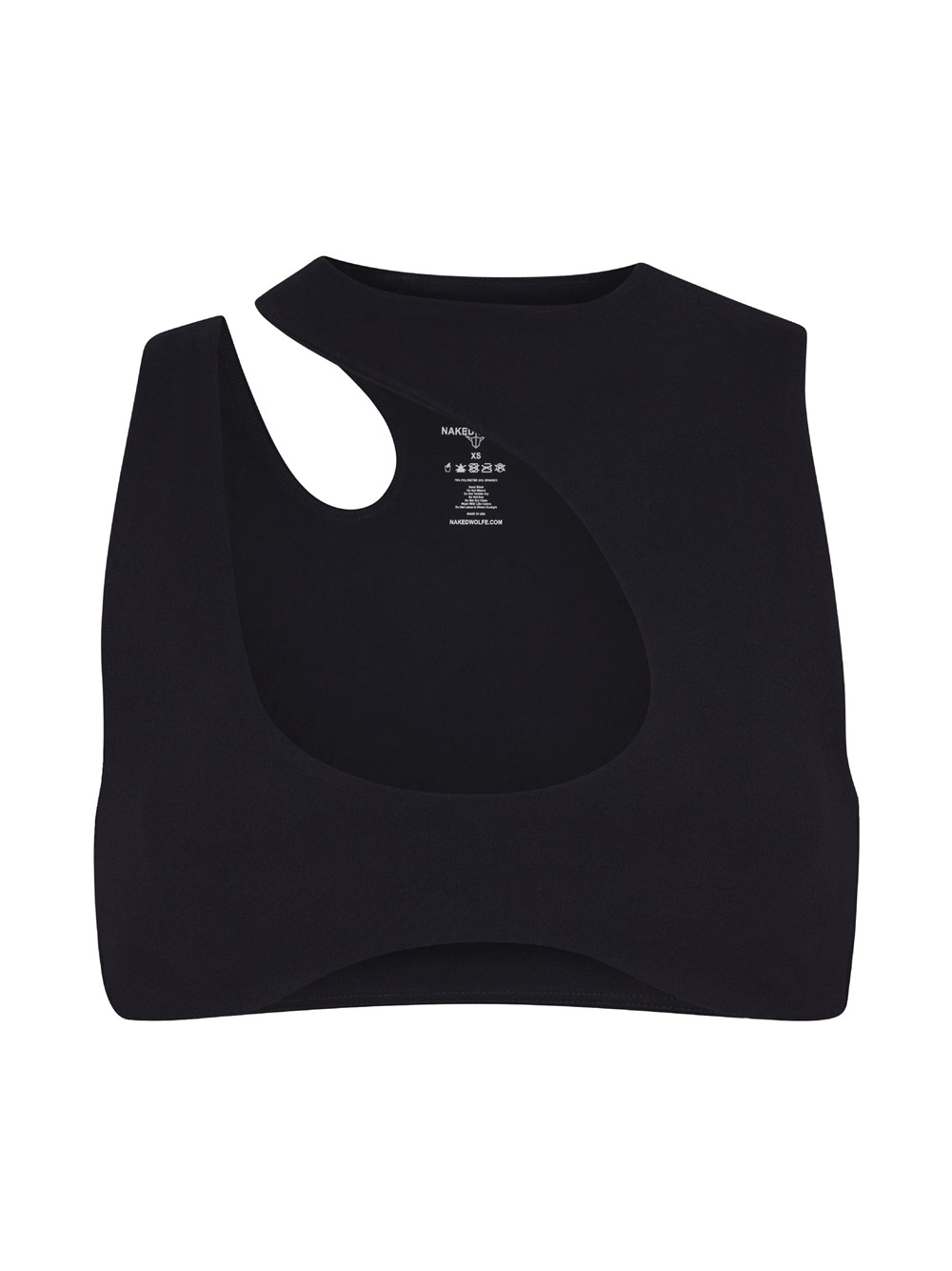 Naked Wolfe Cut Out Crop Activewear | 8654-KXORH