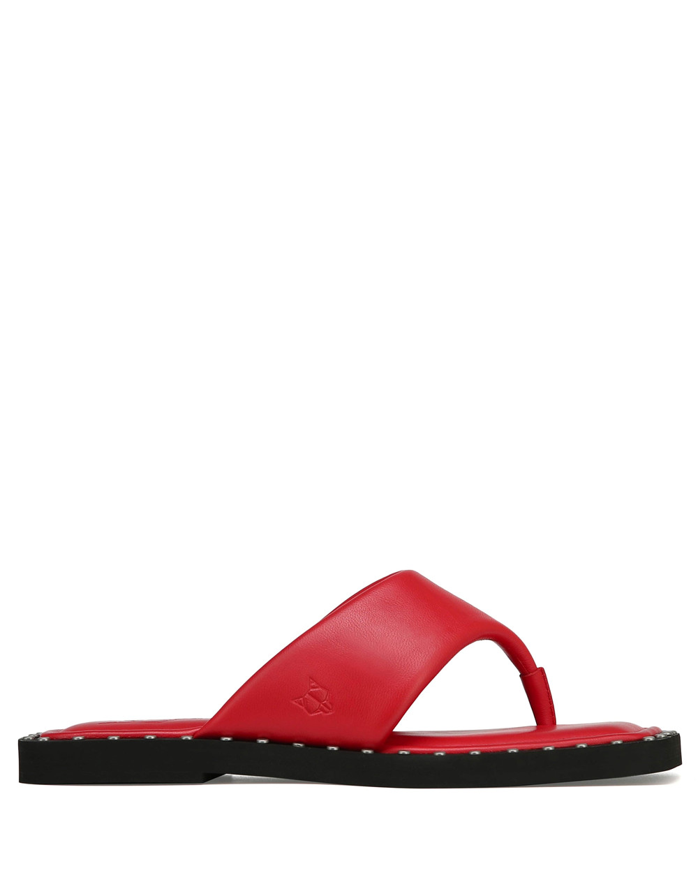 Naked Wolfe Danni Dark Red Leather Sandals | 5279-JQKIB