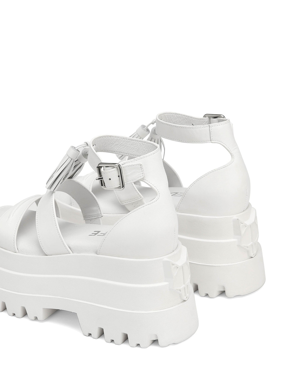 Naked Wolfe Dare White Sandals | 6157-WVRXK