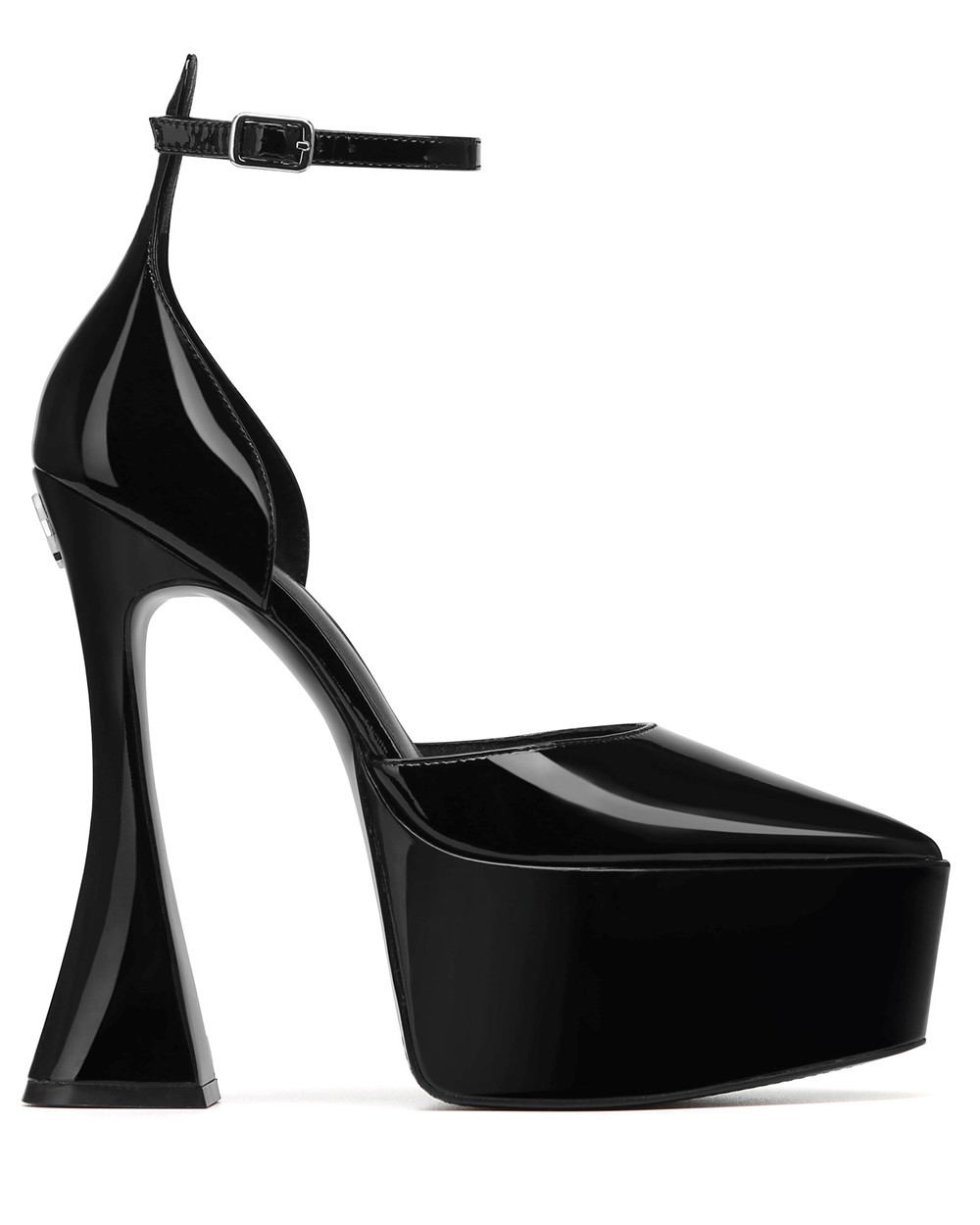 Naked Wolfe Daria Black Patent Heels | 2180-JUSGO