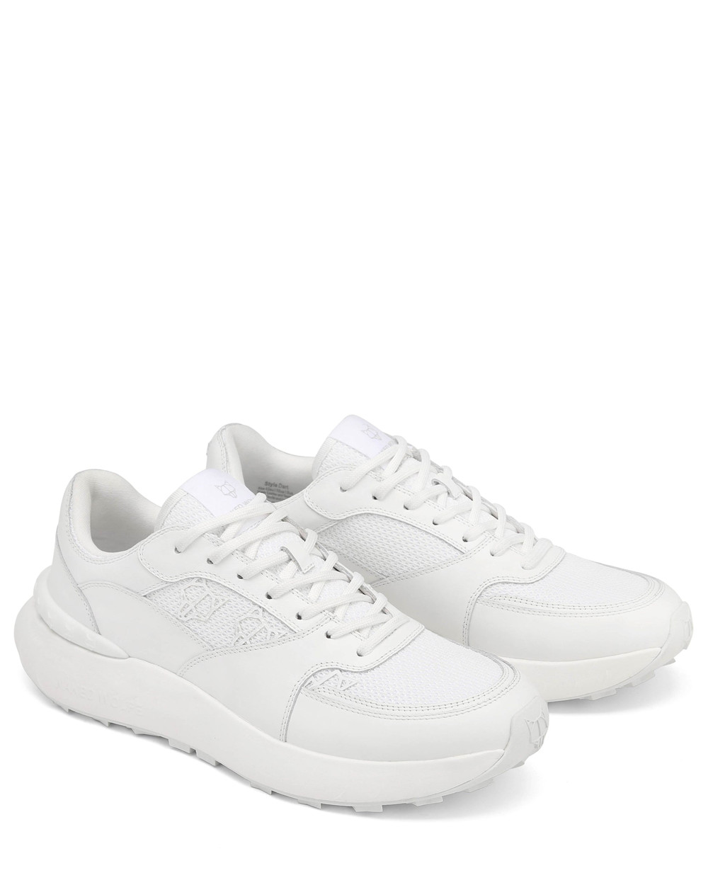 Naked Wolfe Dart Triple White Sneakers | 6203-ATYMC