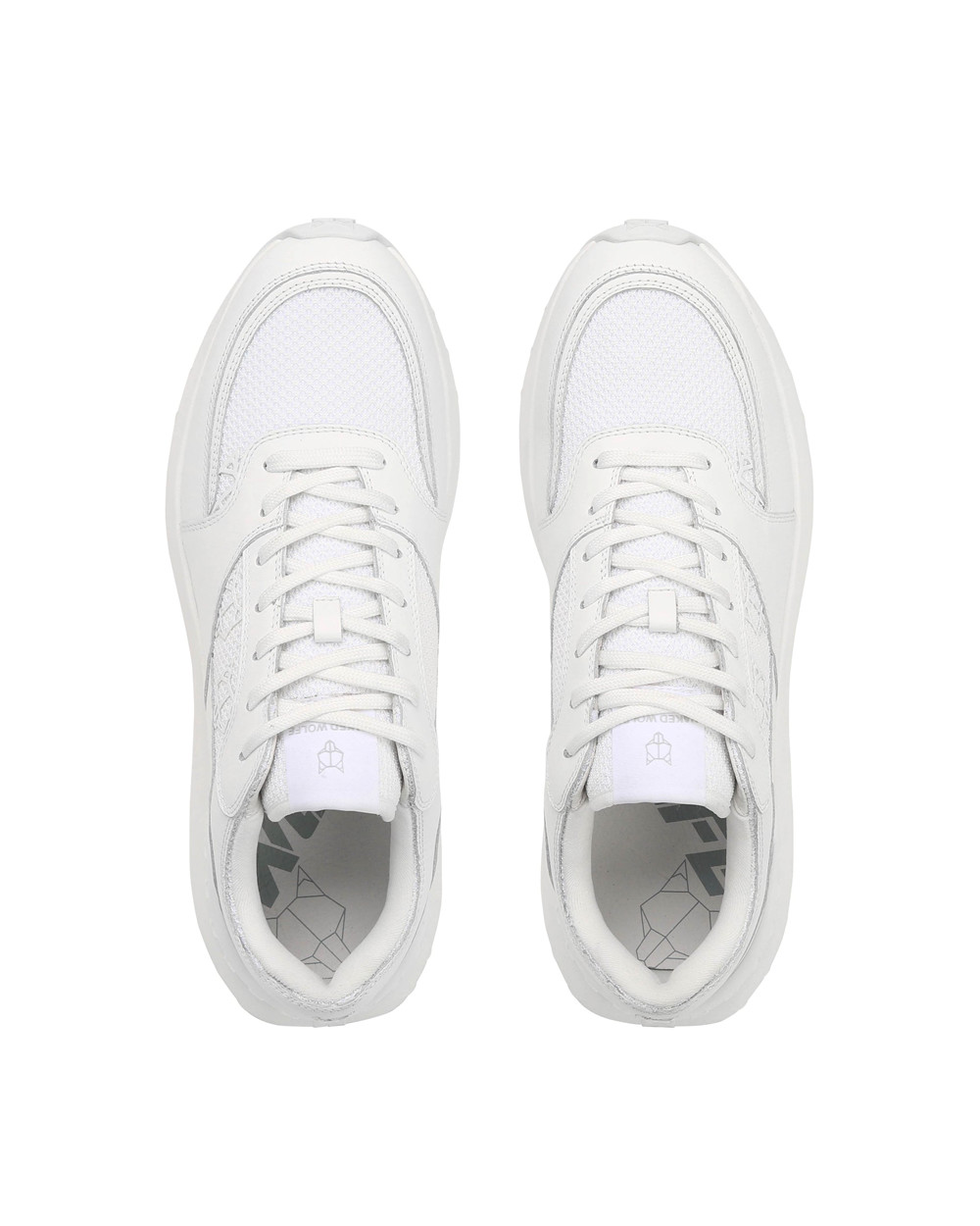 Naked Wolfe Dart Triple White Sneakers | 6203-ATYMC